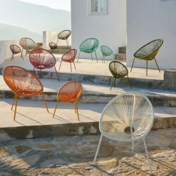 ACAPULCO Chaise Lounge Set De 2 Sable