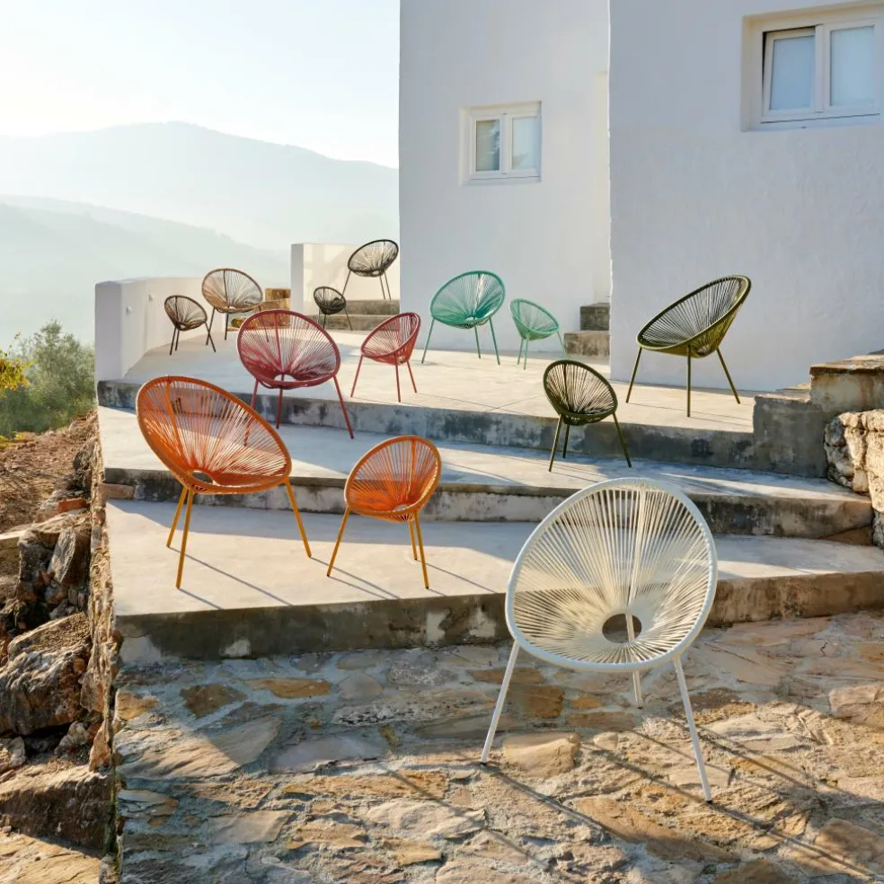 ACAPULCO Chaise Lounge Set De 2 Sable