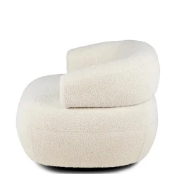 AGNES Plaid Blanc Cassé