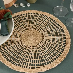 BRAID Rond De Serviette Set De 2 Naturel