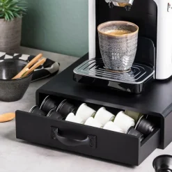 CAFE Boîte Tiroir Pour Capsules Café Noir