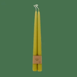 DUO Bougie Dîner Jaune