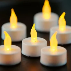 FLAME Bougies Chauffe-plat Set De 100 Blanc