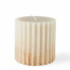 FLOWY Bougie Blanc Cassé