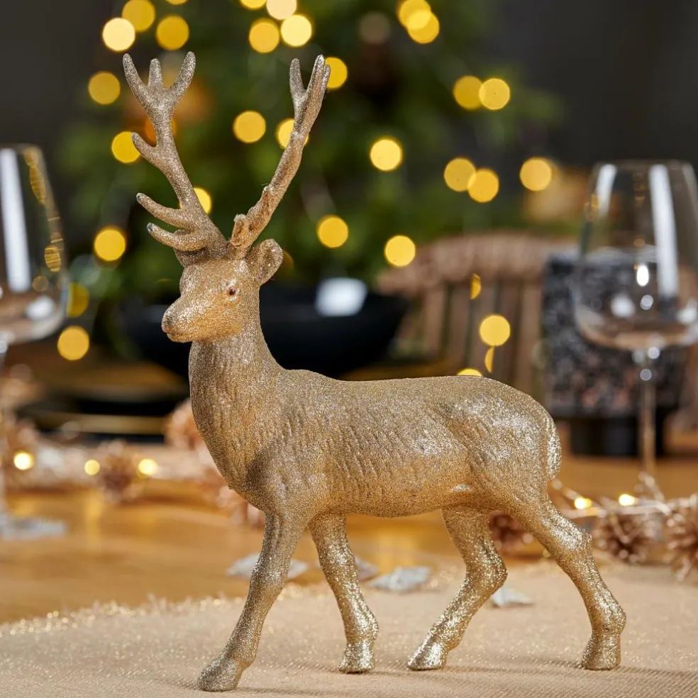 GOLD DEER Décoration Doré