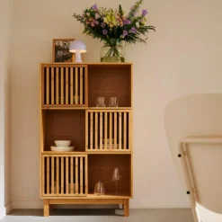 HELGE Armoire à Compartiments Naturel
