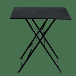 IMPERIAL Table Pliante Carré Noir