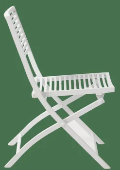 JESSE Chaise Pliante Blanc, Beige