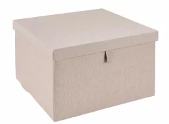 LINOLUX Sac De Rangement XL Avec Fermeture éclair Beige