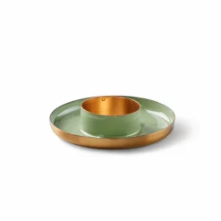 LUZ Support Bougie Chauffe-plat Blanc