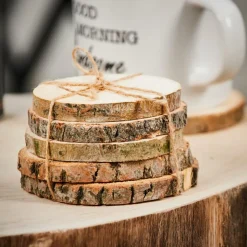 MADERA Dessous-de-verre Set De 6 Naturel