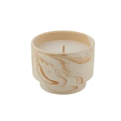 MARBLE Bougie D'extérieur Blanc, Orange
