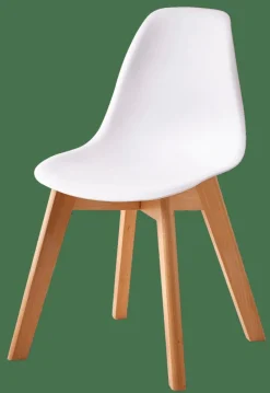 MATHIAS Table Pour Enfants Avec 2 Chaises Natural/blanc