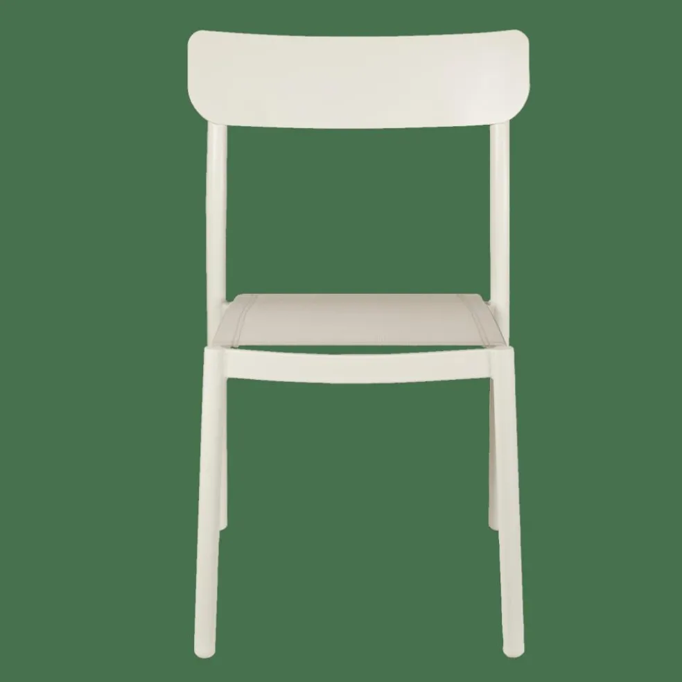 MAVAS Chaise Empilable Blanc