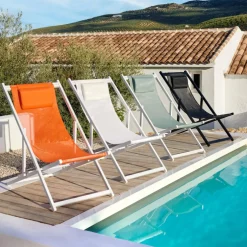 MONTEREY Chaise Pliante Blanc