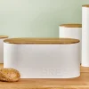 NAGINI Boîte à Pain Blanc, Naturel