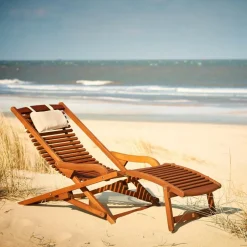 NEW VIP Chaise Relax Sans Repose-pied Naturel