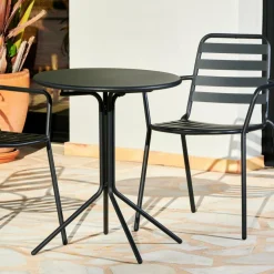 OLAV Table Bistrot Noir