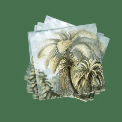 PALMEN Set De 20 Serviettes Vert