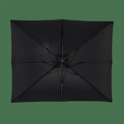 RIVA Parasol Déporté Sans Pied De Parasol Noir