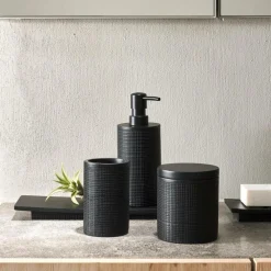 SAMOURAI Distributeur Savon Noir