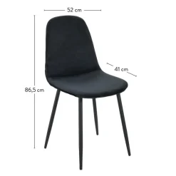 SILKE Chaise Noir