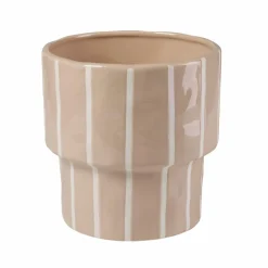 STRIPES Pot De Fleurs Sable