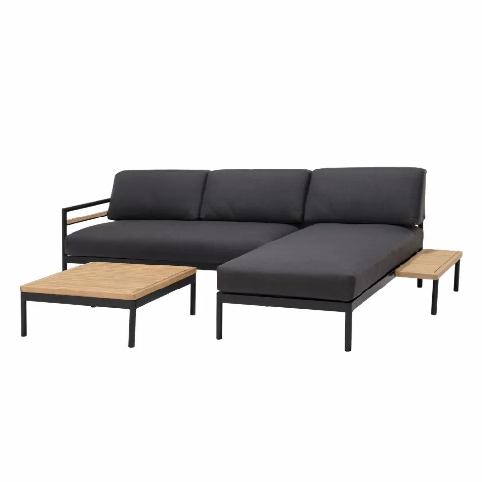 TEAK LUXE Chaise Longue Naturel
