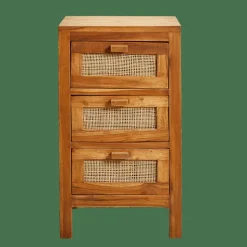 TECK Armoire à 3 Tiroirs Naturel