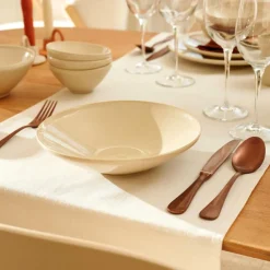 TOKO SAND Assiette Creuse Beige