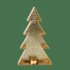 TREE Support Bougie Chauffe-plat Doré