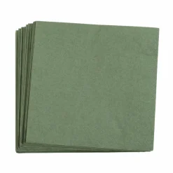 UNI Set De 20 Serviettes Noir