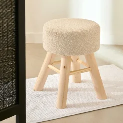 VINCE Tabouret Blanc