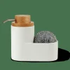 YOKO Distributeur De Savon Avec éponge Blanc