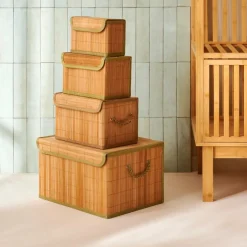 ZEN Boîte De Rangement Avec Anses Naturel